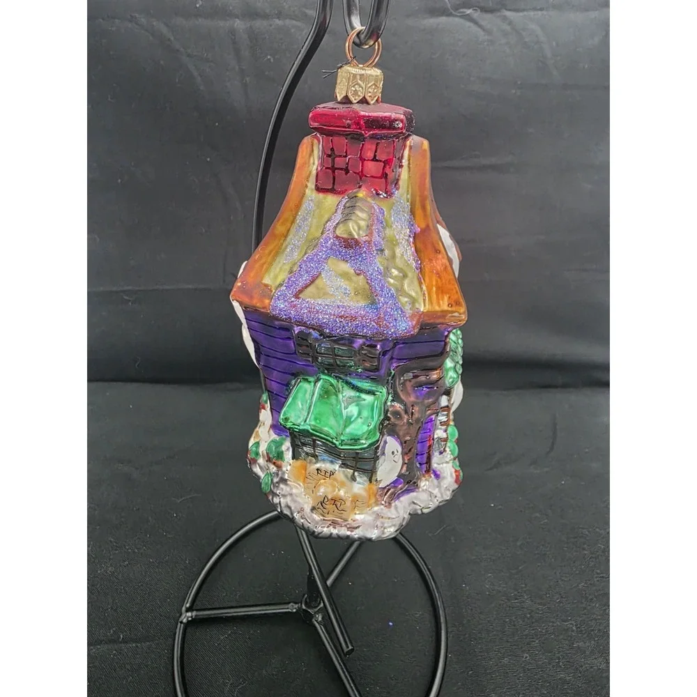 1999 Christopher Radko Howl Manor Haunted House Ghost Halloween Ornament Retired